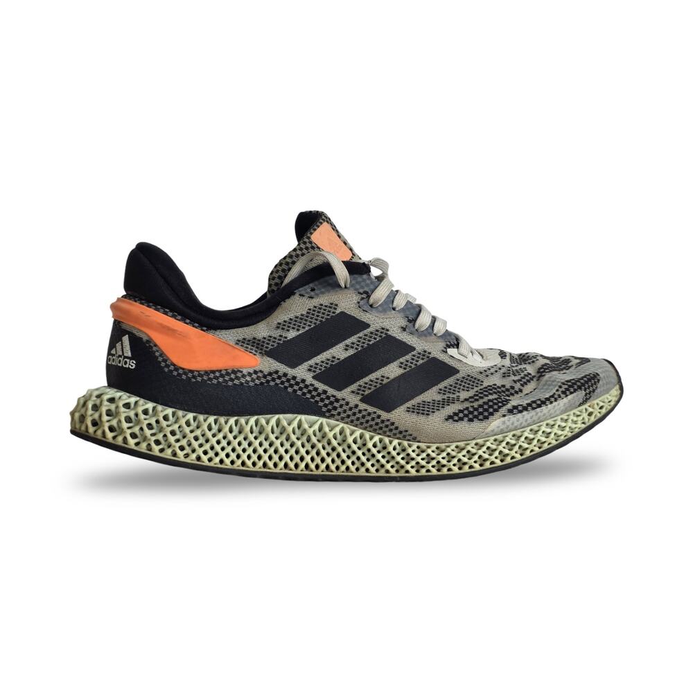 adidas 4D Run 1.0 White Signal Coral FW1233 Running Shoes 9.5 US